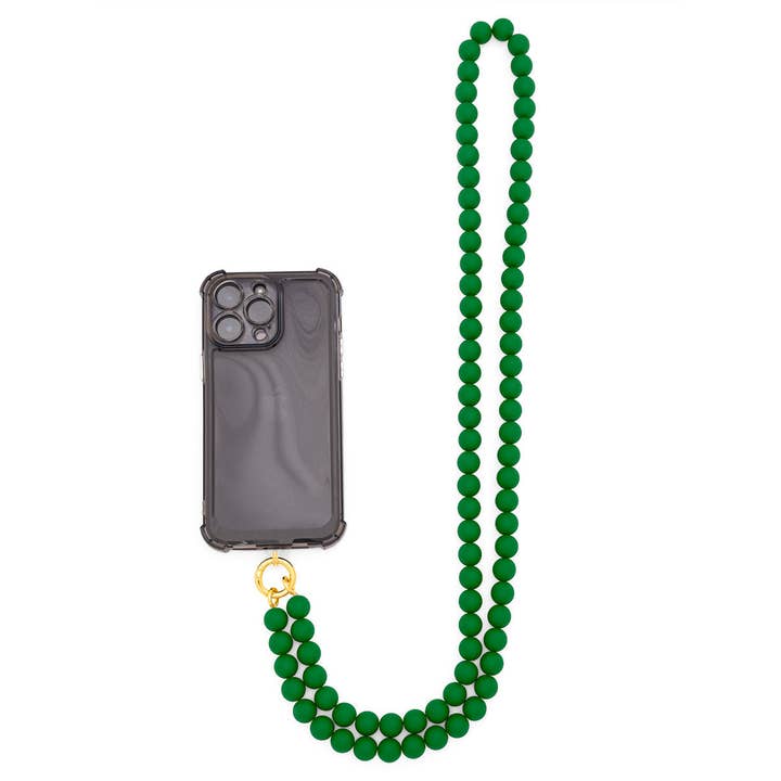 ZENZII Jewelry - Wholesale Beaded/Pearl Necklace - Matte Resin Beaded Crossbody Phone Lanyard24
