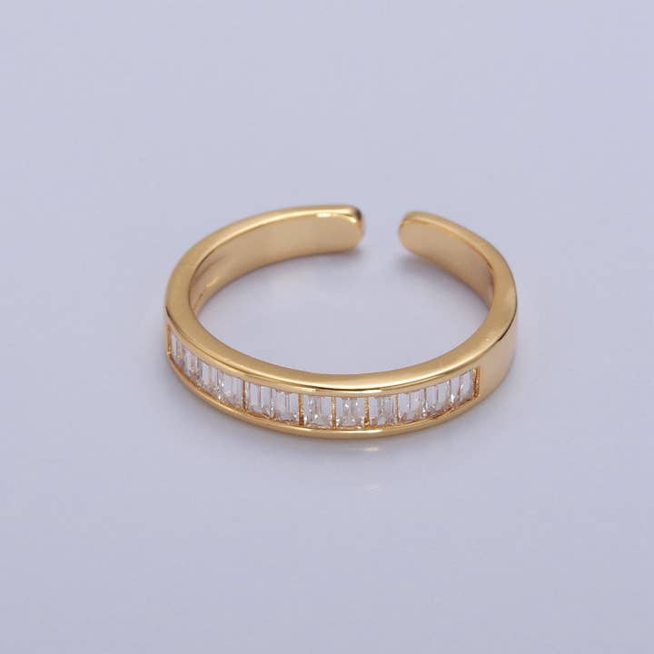 Aim Eternal - Wholesale Multi-Stone Ring - Minimalist Baguette Ring Classic Pave Ring O-2176