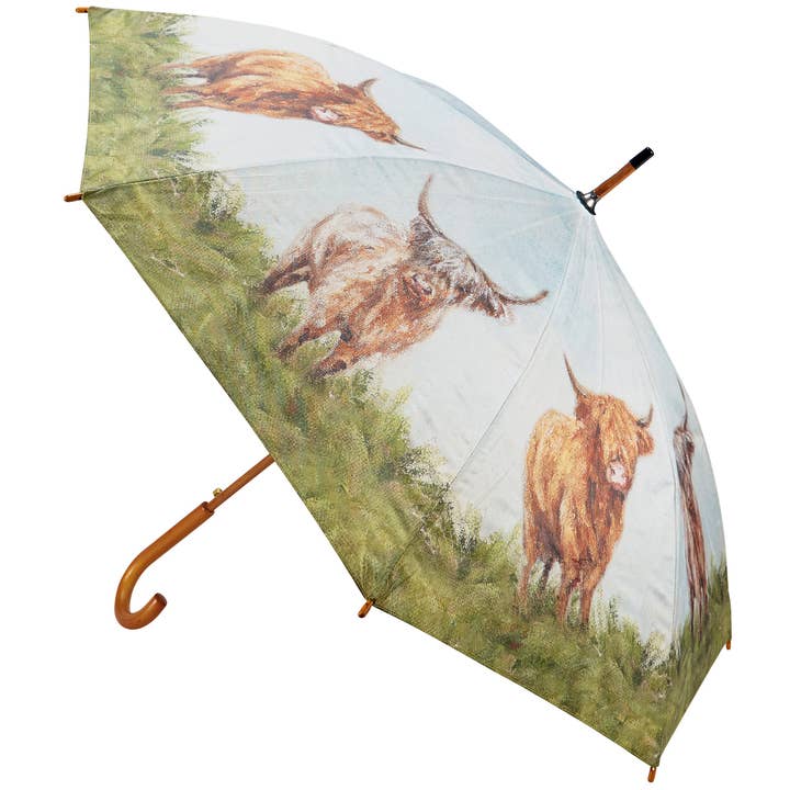Primitives by Kathy - Wholesale Umbrella - Unisex - Highland Cows Umbrella