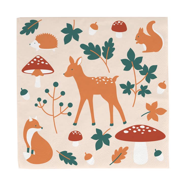 My Little Day – Großhandel Einweg-Serviette – PAPIERSERVIETTEN - WALDTIERE