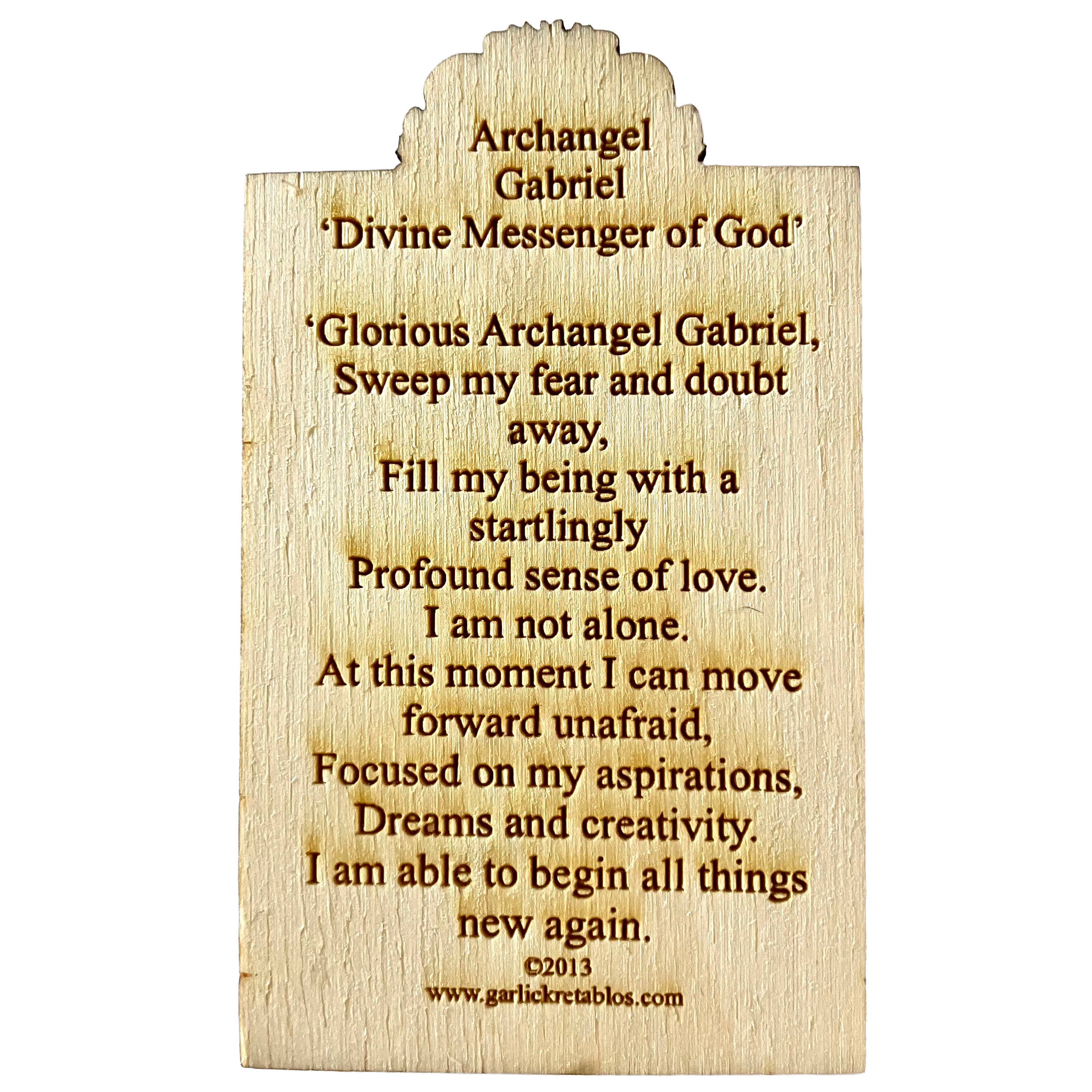 Lynn Garlick Retablos – Engroshandel Maleri/tegning – Ærkeengel Gabriel-Guds sendebud4