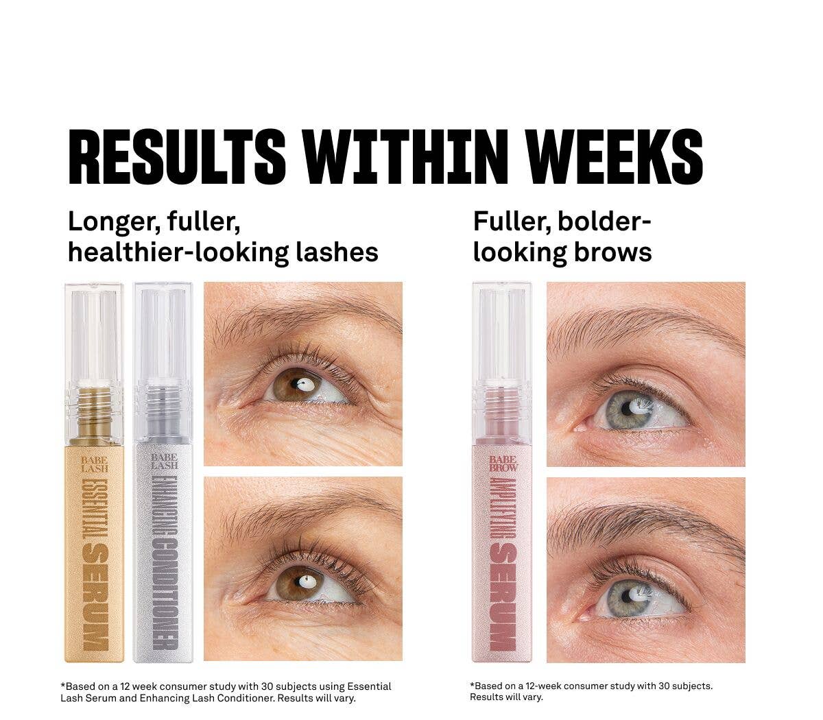 BABE ORIGINAL - Wholesale Eyelash/Brow Serum - Babe Original Triple Threat Mini Set12