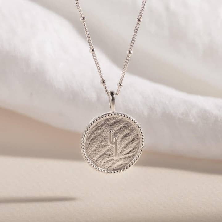 Claire Hill Designs - Wholesale Pendant/Charm Necklace - Silver Coin Necklace | Talisman Necklace (Meaning Hope)
