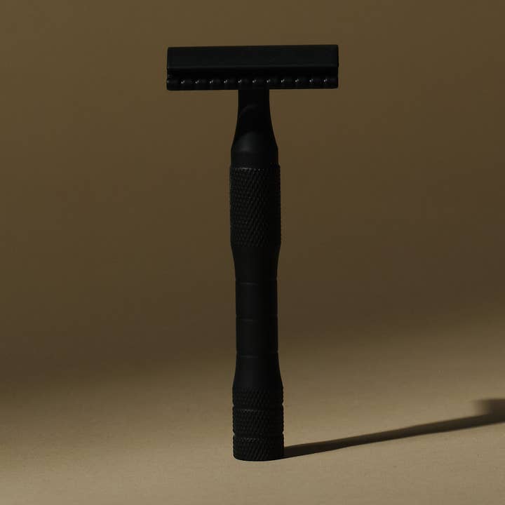 Bæredygtig messing Safety Razor - Sort (fremstillet i Canada) for engroshandel hos Well Kept