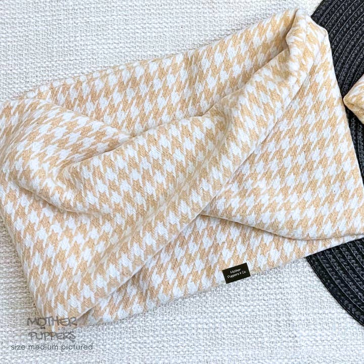 Cider Houndstooth Scarf for wholesale by Mother Puppers Co.