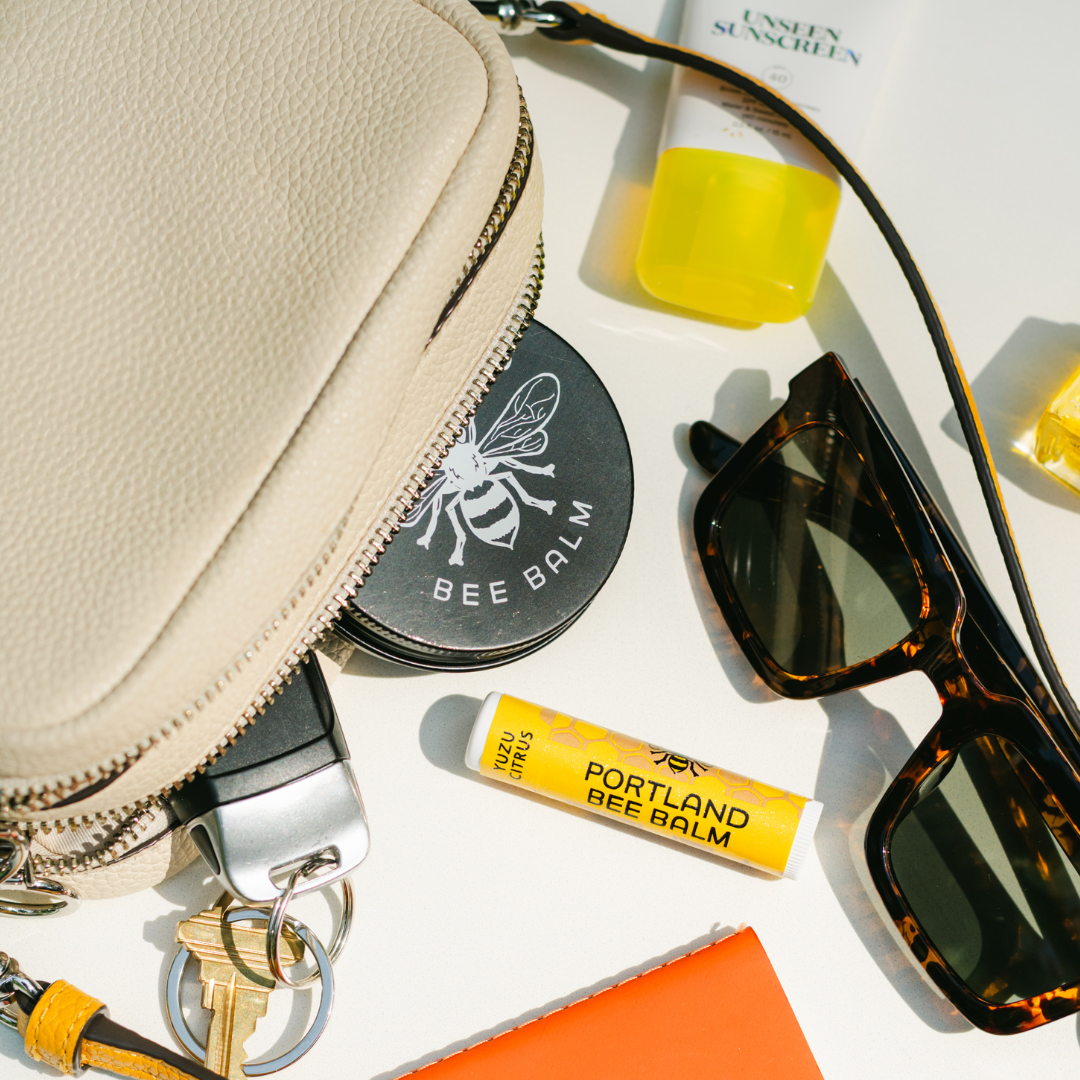 Portland Bee Balm - Wholesale Lip Balm - Vertical Magnetic Beeswax Hydrating Lip Balms Display 12ct1