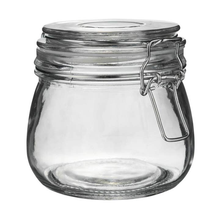 Argon Tableware Glass Storage Jar - 500ml - Clear Seal for wholesale by Rinkit Ltd