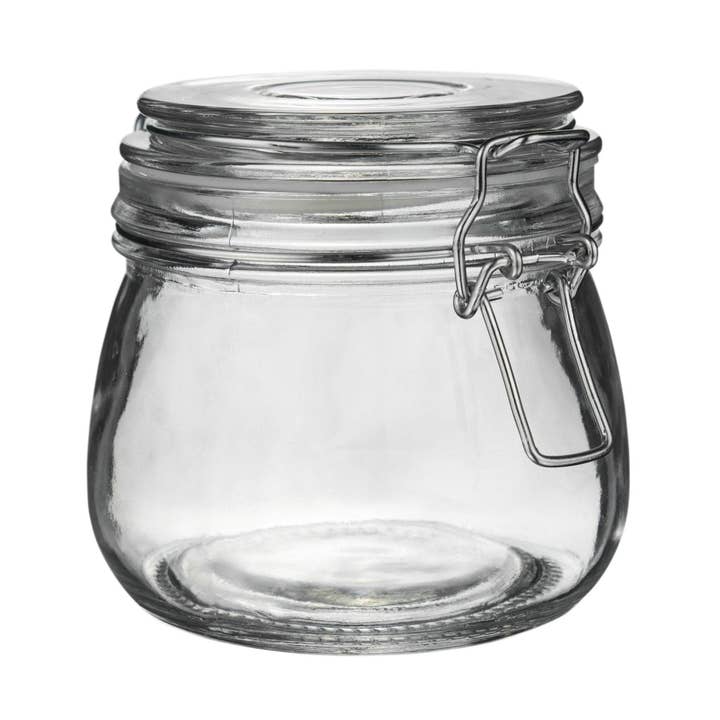 Rinkit Ltd - Wholesale Jar - Argon Tableware Glass Storage Jar - 500ml - Clear Seal