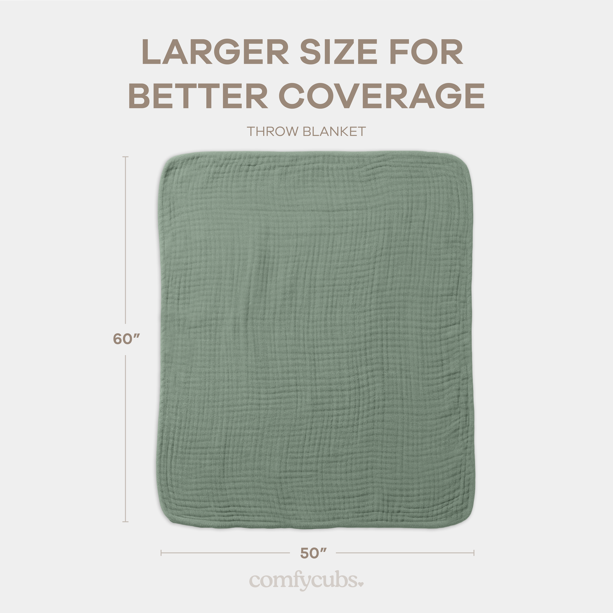 Comfy Cubs - Wholesale Bedding Blanket - Kids & Baby - Muslin Baby Blanket, 40" x 40" Swaddle Blanket by Comfy Cubs10