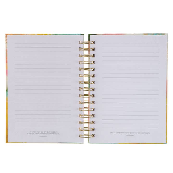 Christian Art Gifts - Wholesale Journal/Diary - Faithfulness Pastel Watercolor Wirebound Journal