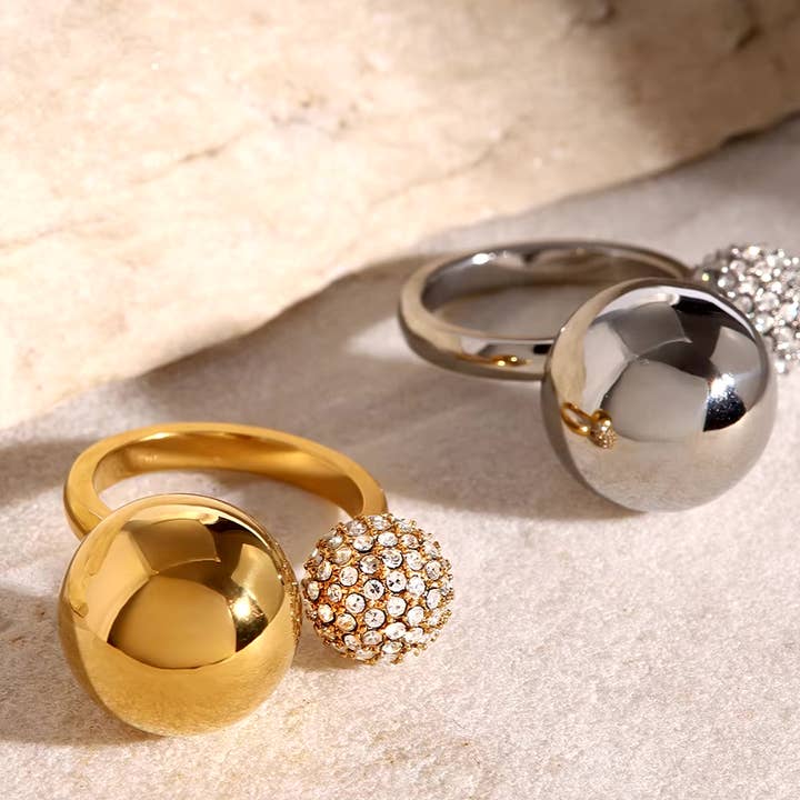 Öppen sfär asymmetrisk dubbel kulring för wholesale av Bloo and Ro