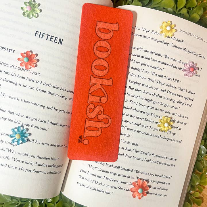 Sharp Thoughtlings - Vente Marque-page - Livresque. Marque-page monochrome en feutre7