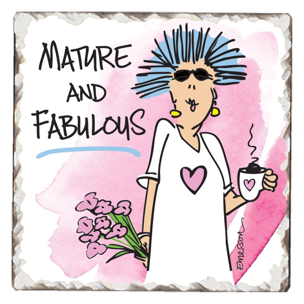 CounterArt/Highland Home/Thirstystone – wholesale Underlägg – Ladies of Indulgence Pre-Pack Single Coaster Display2