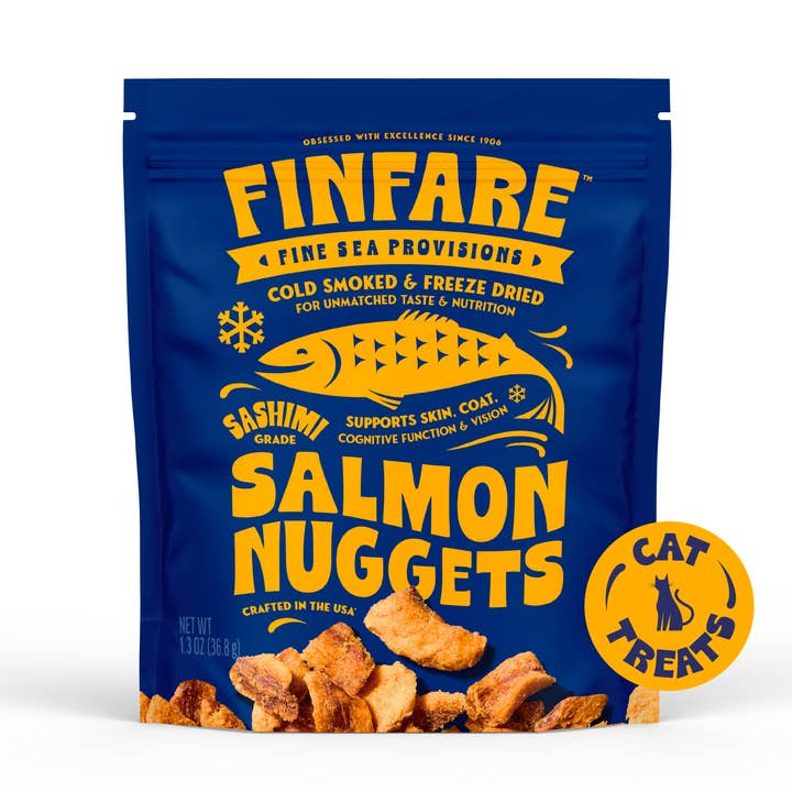 Freeze-Dried Salmon Nuggets for Cats, 1.3oz for wholesale by Finfare Pet Foods