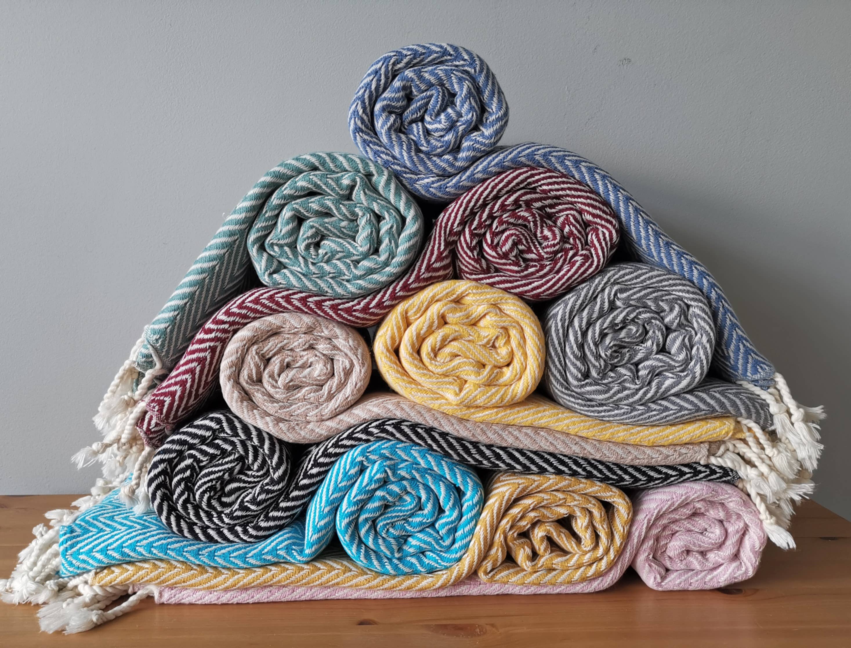 Buluty - Vente Plaids - PLAID TURC, COUVERTURE, ÉCHARPE, CHÂLE EN COTON DOUX DE PREMIÈRE QUALITÉ2