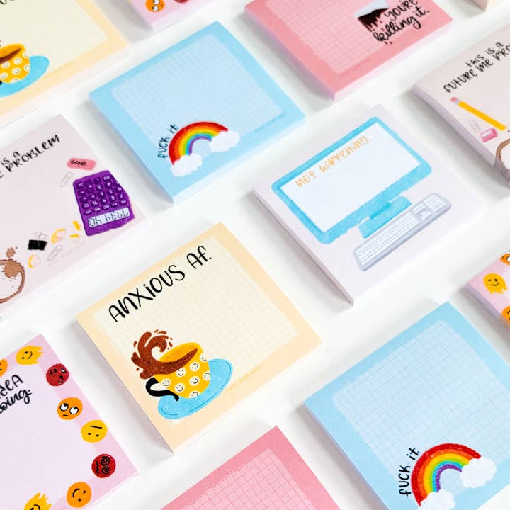 Paper Bunny Press - Venta al por mayor Notas adhesivas - Divertida almohadilla adhesiva con texto «No Idea What I'm Doing», para rellenar calcetines1