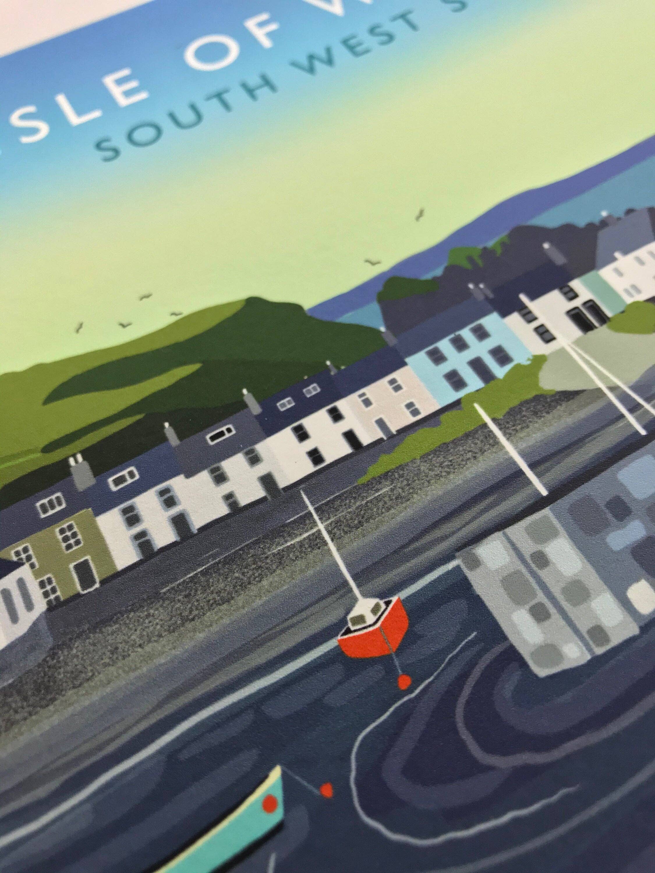 Galloway Arts - Wholesale Art Print - Isle of Whithorn Scottish Travel Poster  | Scottish Landscape | Wall Art | Made in Scotland | Quality Giclee Art Print signed by the Artist6