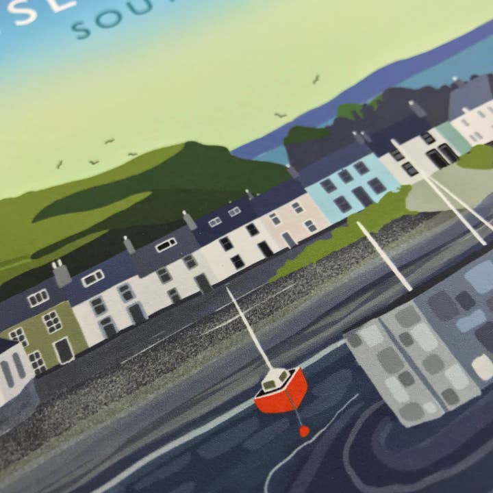 Galloway Arts - Wholesale Art Print - Isle of Whithorn Scottish Travel Poster | Scottish Landscape | Wall Art | Made in Scotland | Quality Giclee Art Print signed by the Artist6