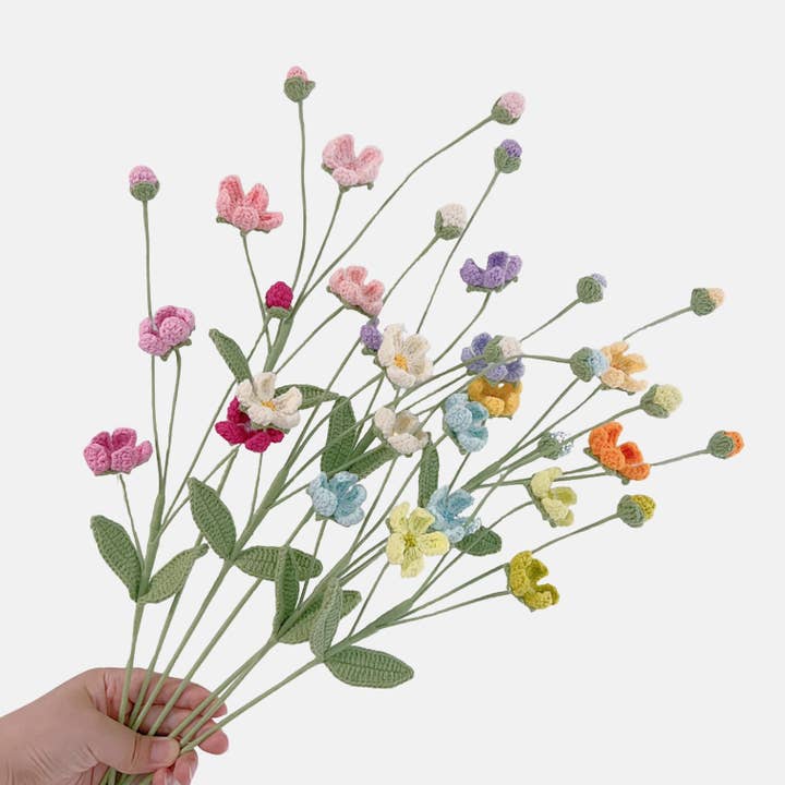 Lilyrosy(Duty free) – wholesale Konstgjorda blommor – Lilyrosy Virkad Dropp plommonblommor, Handgjorda Gåvor