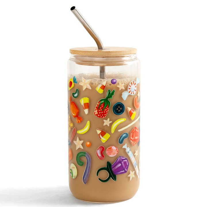 1canoe2 | One Canoe Two Paper Co. - Wholesale Drinking Glass/Cup - Spooky Sweets Halloween Candy Glass Can2