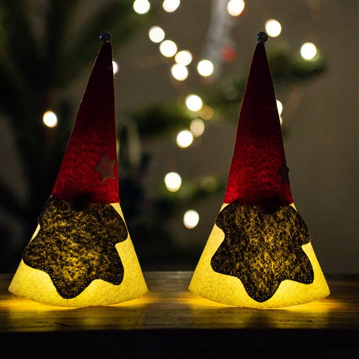 Kabouter Vilt Tafeldecoratie Voor Kerstversiering | Set Van 2 voor wholesale door Zwende