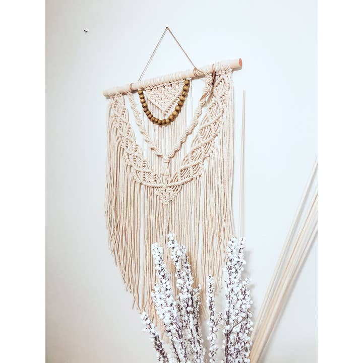 Naorvi Macrame - Wholesale Decorative Tassel/Wall Drop - Luxury Beaded Macrame Wall Hanging Modern Farmhouse Decor6