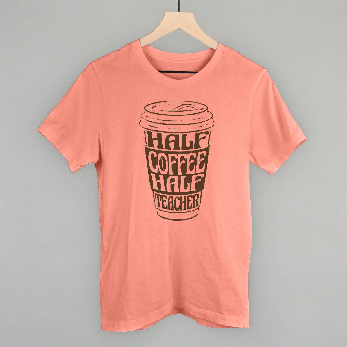 Ivy + Cloth - Wholesale Screen Printed T-Shirt - Women's - Half Coffee Half Teacher4