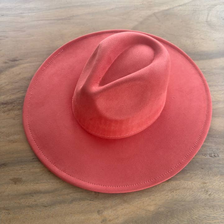 Queens INC - Wholesale Fedora - Women's - Best seller Fashion Classic Wide Brim Suede Primium  Hat4