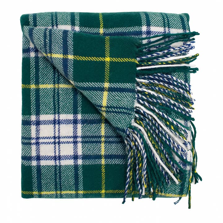 Fennco Styles - Wholesale Throw blanket - Green Tartan Plaid Cozy Festive 50X60 Inch Throw Blanket2