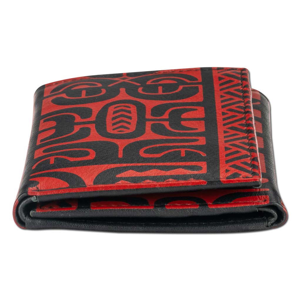 NA KOA - Wholesale Wallet - Men's - SALE French Polynesian tattoo trifold wallet - Art: "Te Atua" by Sulu'ape Pili Mo'o18