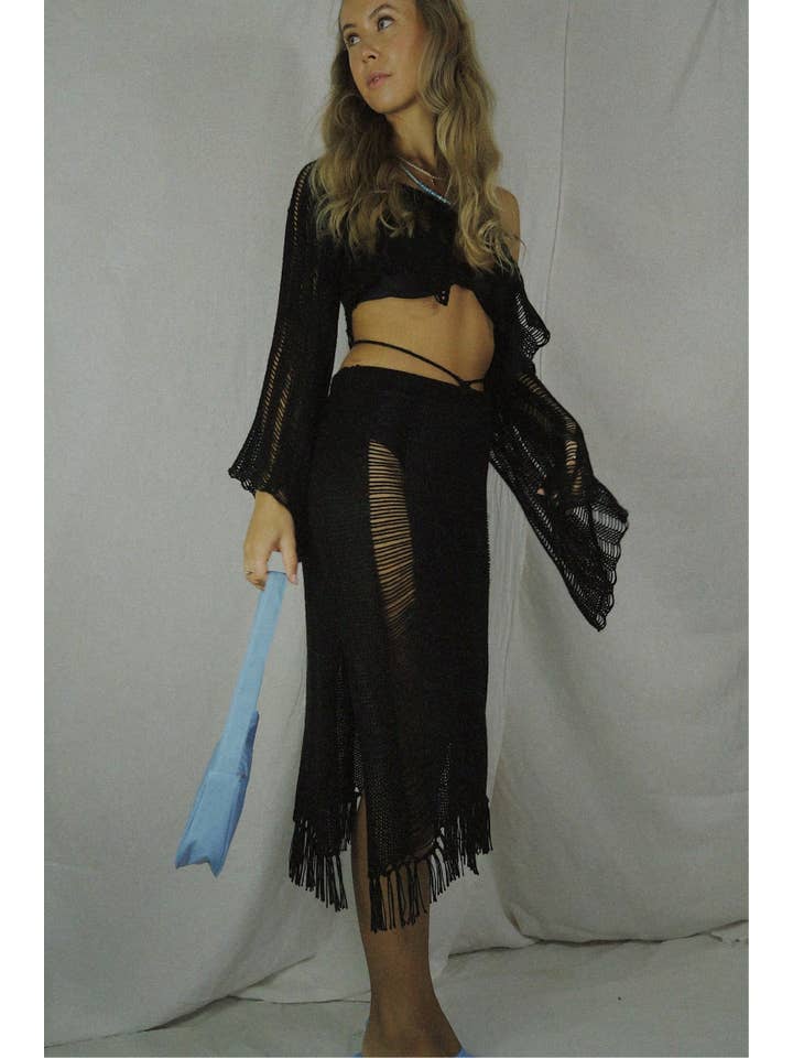 Love and Light The Label - Wholesale Skirt – Women’s - Ladder Maxi Skirt1