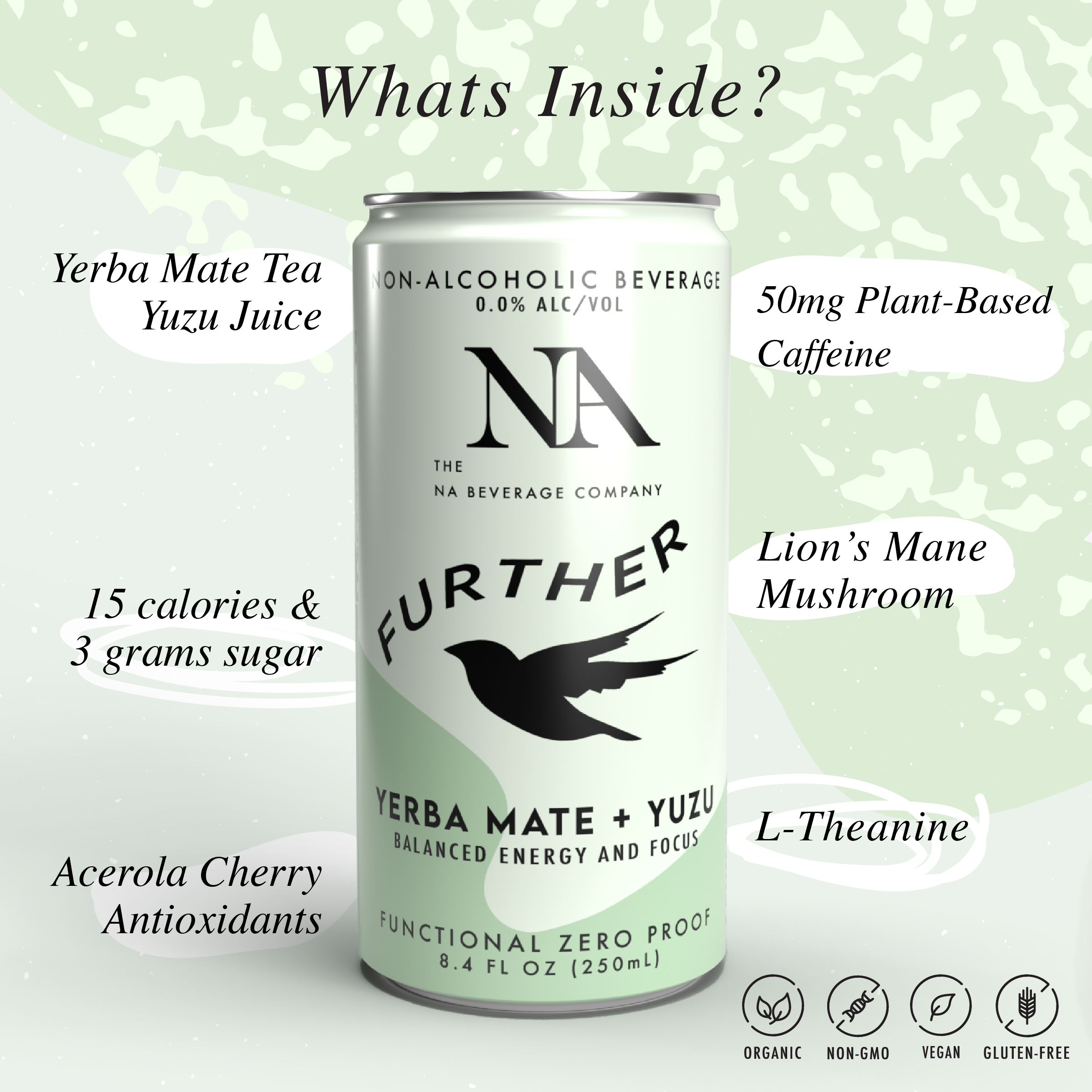 yuu 『drink mate』 Wholesale Further, Yerba Mate Yuzu, Functional Mocktail (12