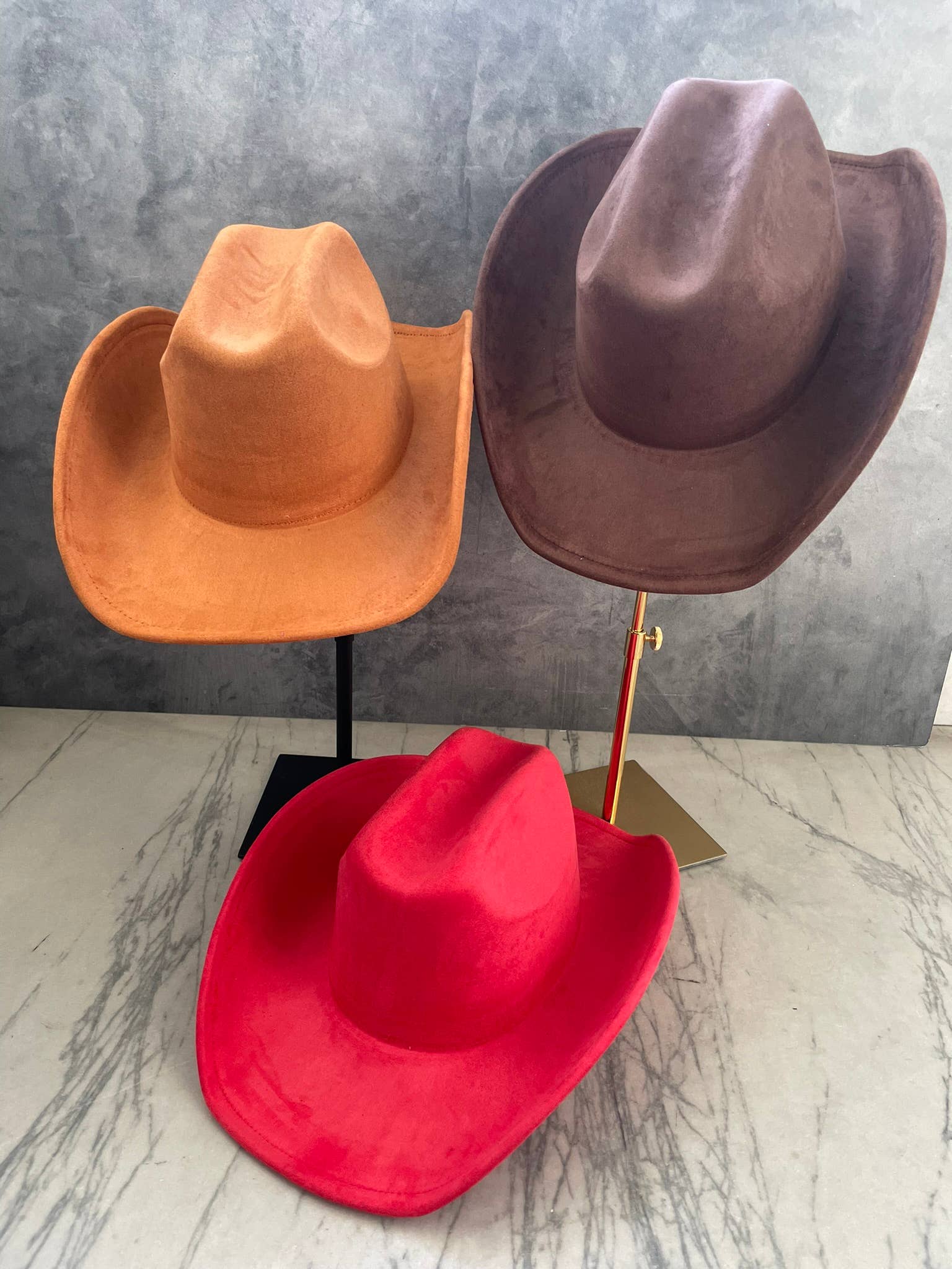 Love and Thyme - Wholesale Cowboy Hat - Women's - Best Seller! VEGAN SUEDE CATTLEMAN COWBOY HAT12
