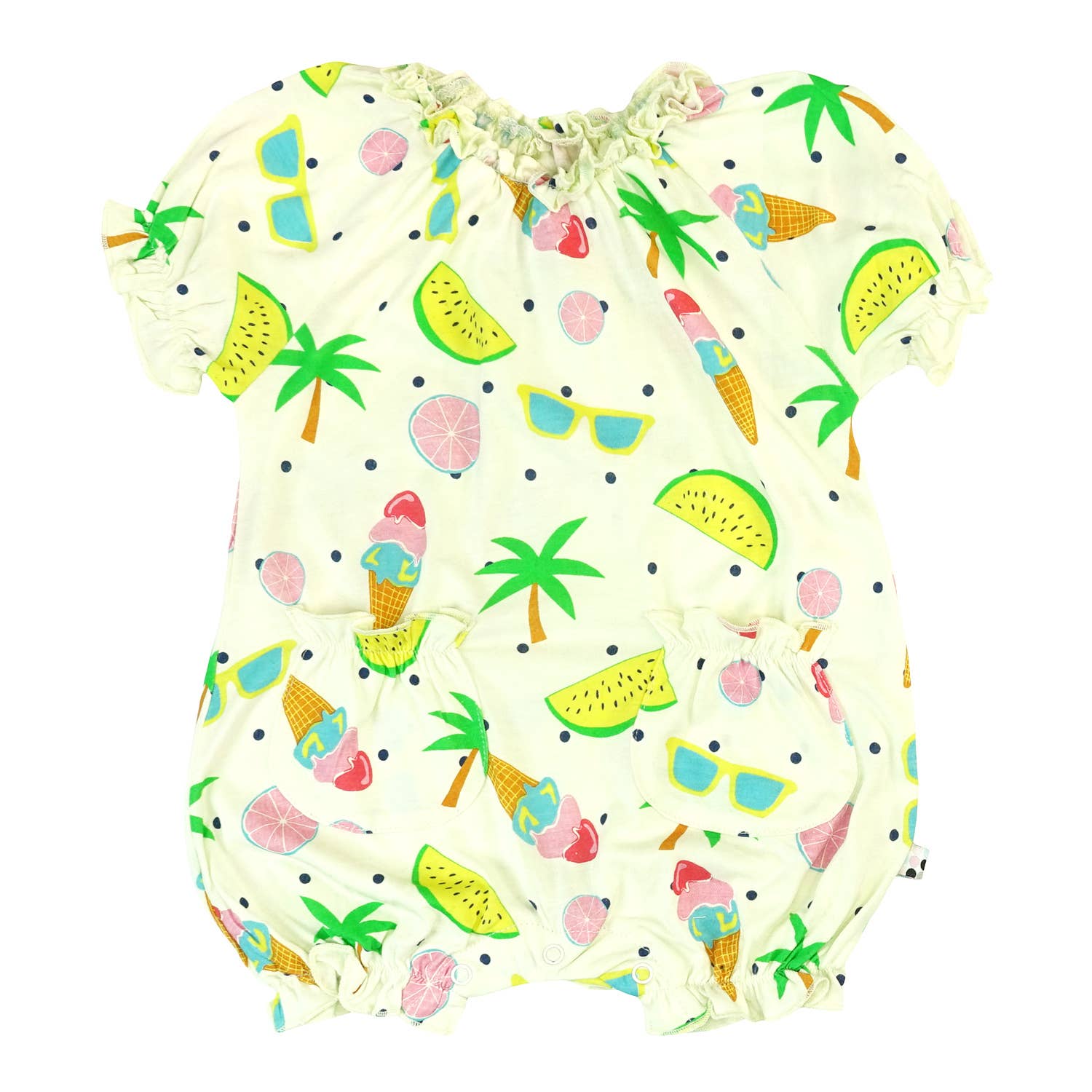babysoy Inc - Wholesale Bodysuit (Non-Footed) - Baby - Pattern Print Bubble Romper7