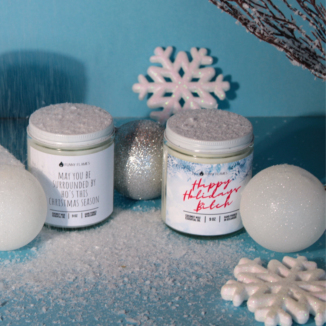 Funny Flames Candle Co - Les Creme - Wholesale Jar/Filled Candle - Holiday 2025 Best Sellers Collection 9oz Candles108