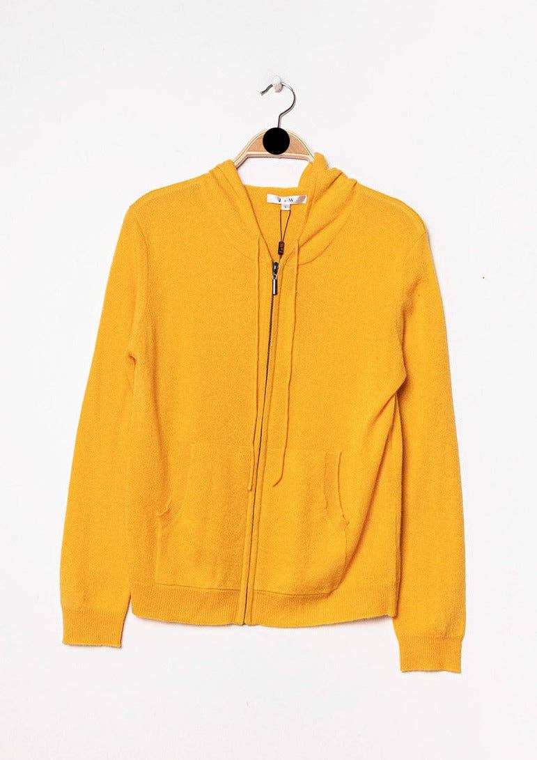 jw.atelier - Vente Sweat à capuche – femme - Gilet 100% cachemire zippé à capuche23