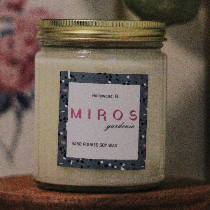 Miros - Wholesale Jar/Filled Candle - Gardenia - Hand Poured Soy Wax Candle - Non Toxic0