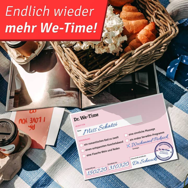 planet naughty - erotic gifts – Großhandel Scherz-/Geschenkartikel – Dr. We-Time - Gutscheinbuch für Liebes-Paare mit 25 Rezepten