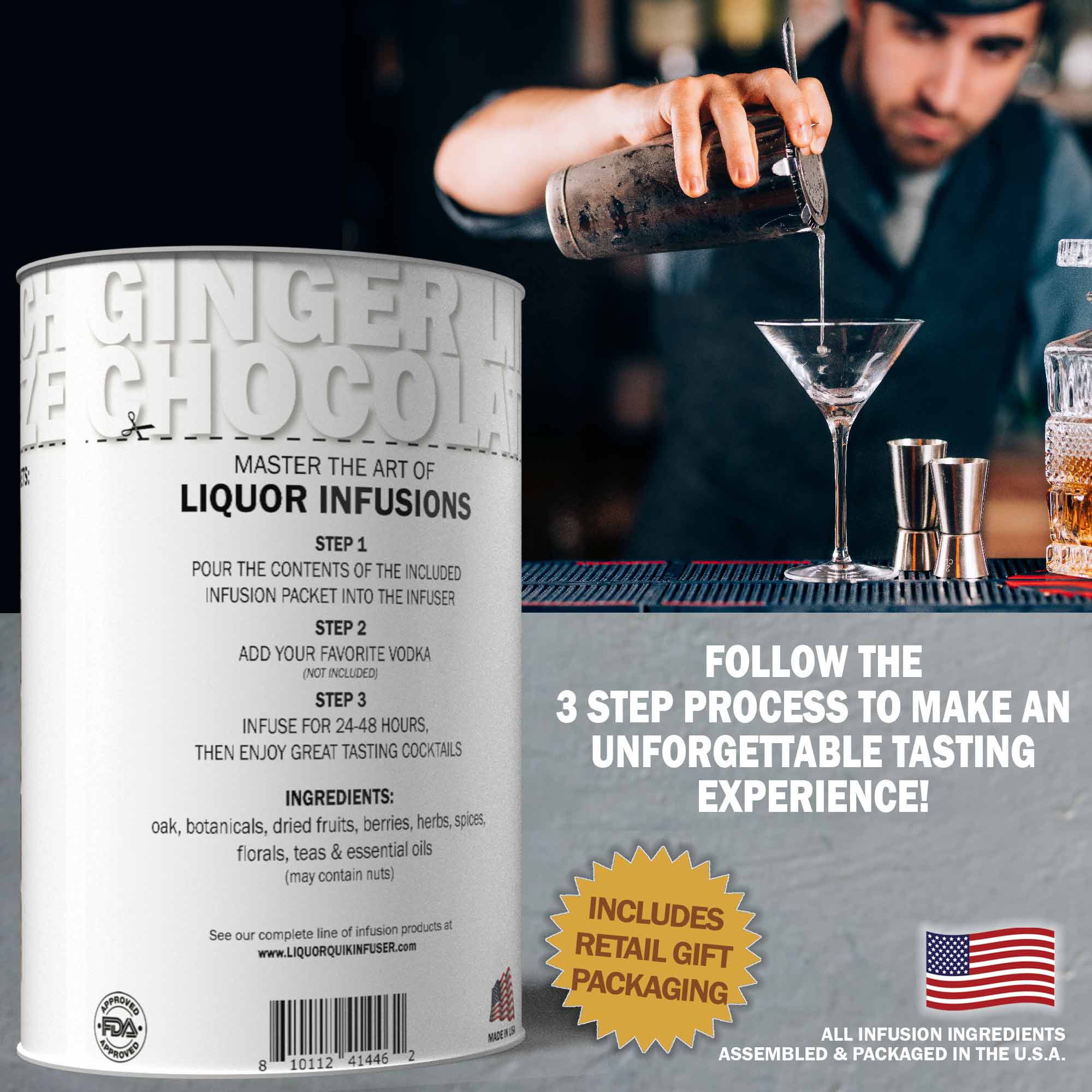 ThousandOaksBarrelCo. - Wholesale Cocktail Mix/Syrup - Liquor Quik Craft Vodka Infusion Packet Collection6