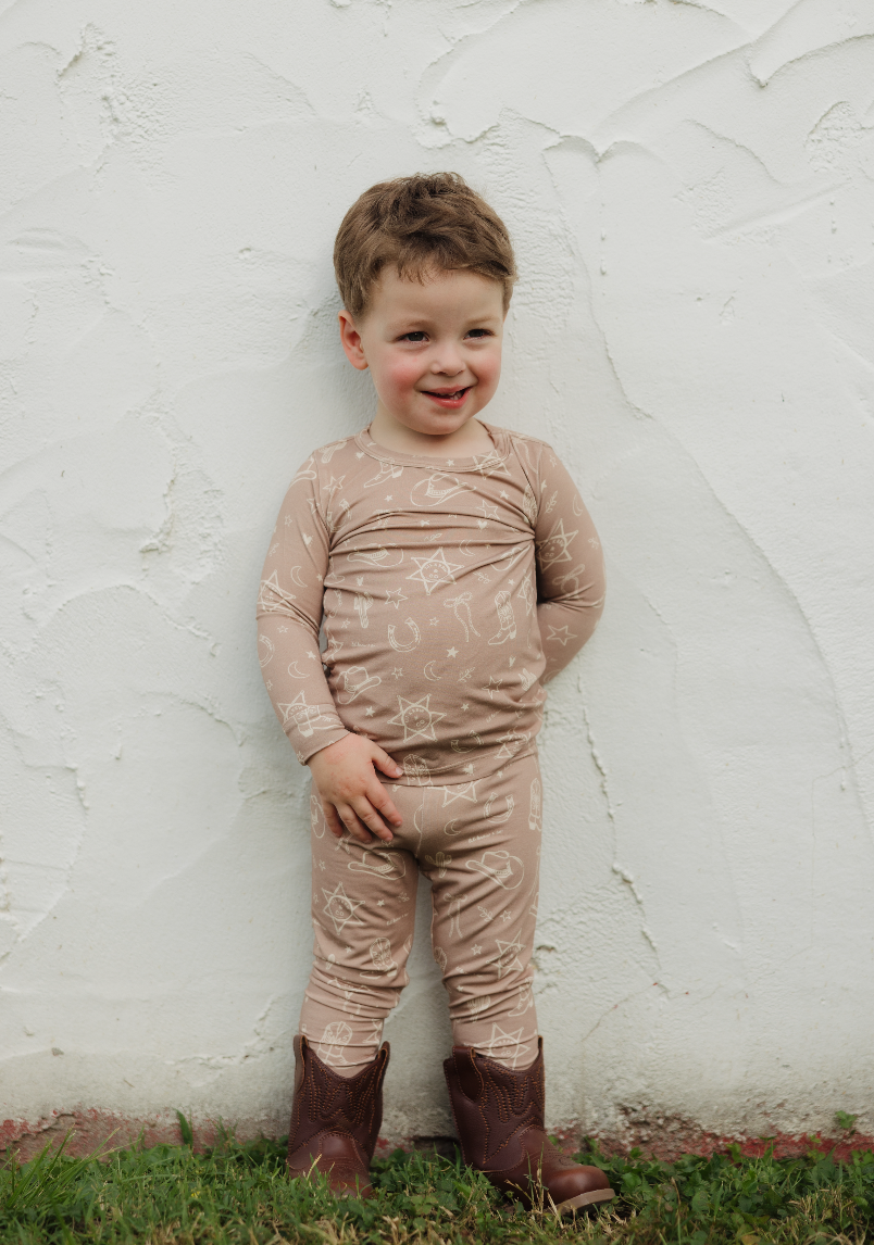 Lil Krew & Co - Wholesale Sleepwear Set - Kids - Rodeo Dreams Two Piece Bamboo Pajamas8