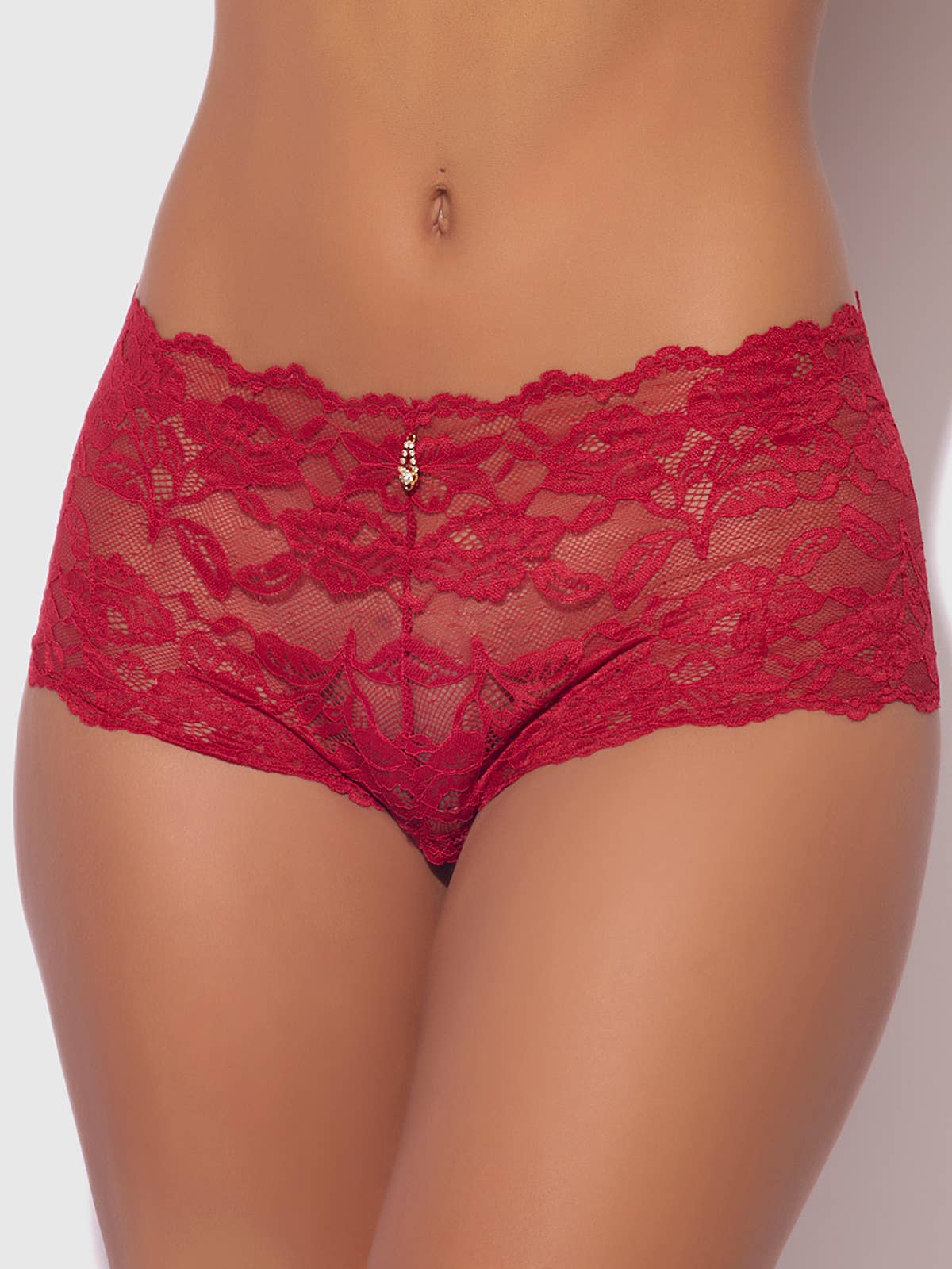 House of Desire - Wholesale Underwear - Women's - BELLA LACE CROTCHLESS CHEEKY15