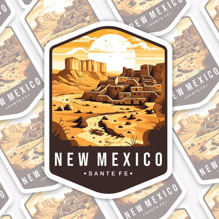 Handmade Vinyl sticker - "New Mexico" State for wholesale by With Love, Ell