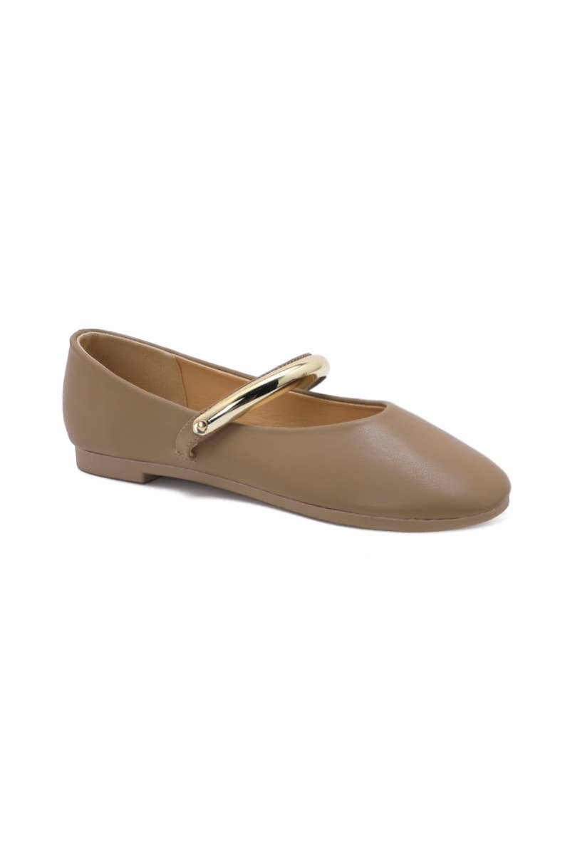 Joia Paris - Wholesale Flats/Loafers - Women's - Ballet flat with buckle, comfortable sole H8-972M8