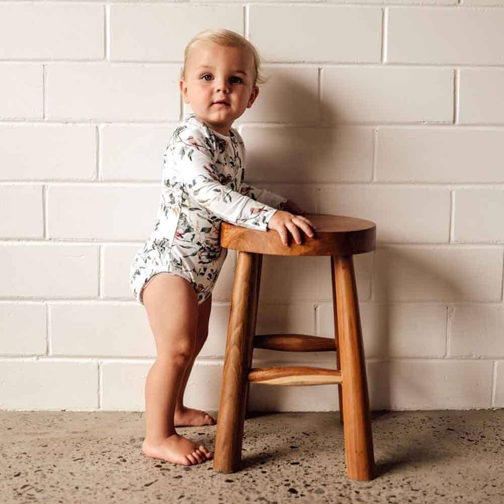 Snuggle Hunny - Wholesale Bodysuit (Non-Footed) - Baby - Eucalypt Long Sleeve Organic Bodysuit4