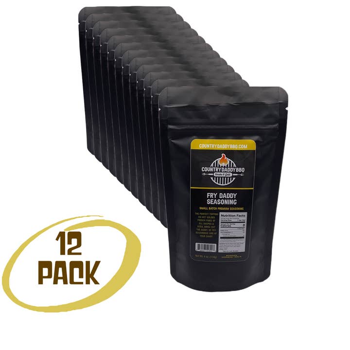 Retail/Wholesale - Fry Daddy Seasoning 12 Pack for wholesale by CountryDaddy BBQ