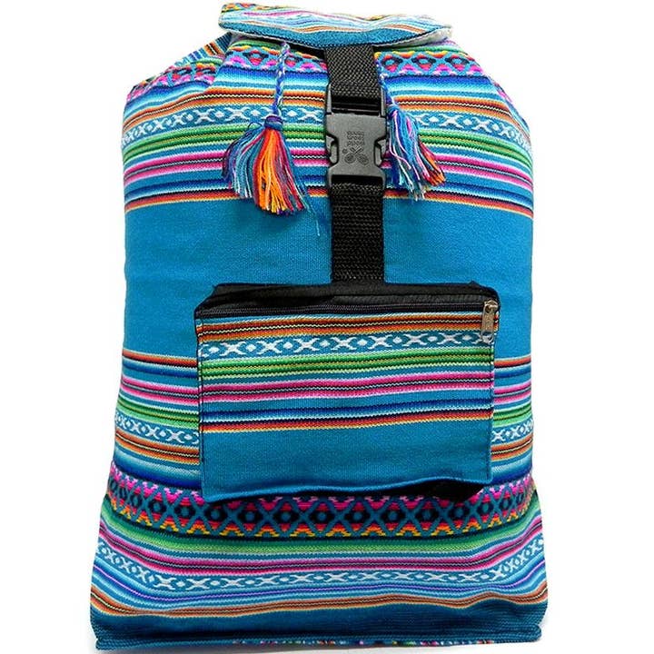 Pichincha - Wholesale Backpack - Women's - Large Tribal Striped Peruvian Backpack