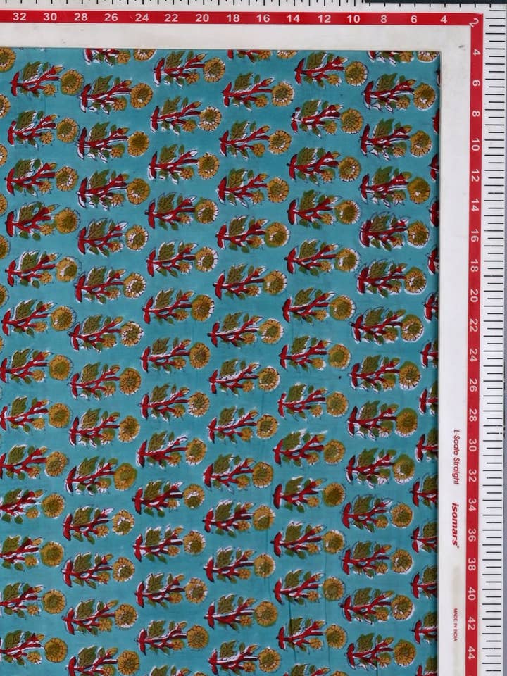 Hand Block Printed Fabrics - Handmade Fabric Yardage, fabric by the yard for wholesale by Jai Texart LLP