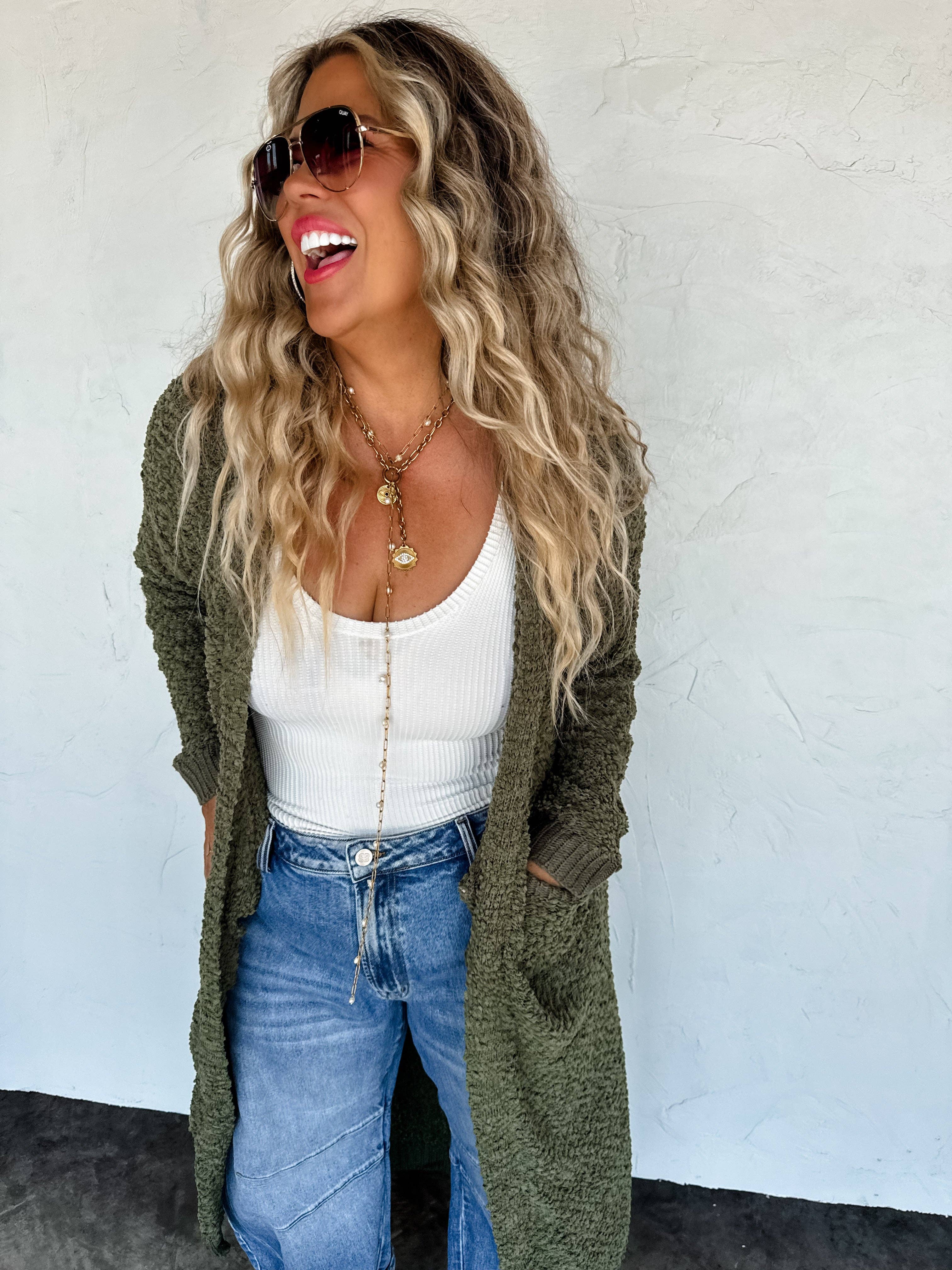 BLAKELEY - Wholesale Cardigan - Women's - POPPY KNIT POPCORN CARDIGAN16