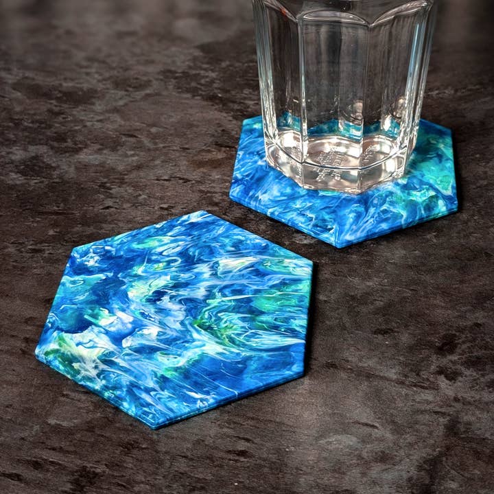 Eco Friendly Coasters Set | 100% Recycled | Hexagon Coaster for wholesale by Brothers Make