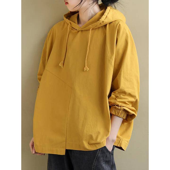 Artistic Retro Solid Color Split-Joint Hooded Long Sleeves Hoodies and other Purchase Wholesale split color hoodies. Free Returns & Net 60 Terms on Faire trending on Faire.